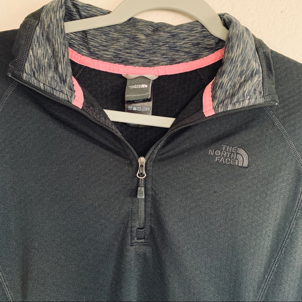 North Face Black Base Layer Half Zip Sweater Top - image 2